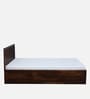 Eva Sheesham Wood King Size Bed In Provincial Teak Finish With Box Storage