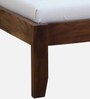 Eva Sheesham Wood Queen Size Bed In Provincial Teak Finish