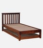 Eva Sheesham Wood Single Bed In Honey Oak Finish With Trundle