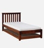 Eva Sheesham Wood Single Bed In Honey Oak Finish With Trundle