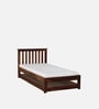 Eva Sheesham Wood Single Bed In Provincial Teak Finish with Trundle