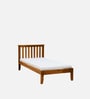 Eva Sheesham Wood Single Bed In Rustic Teak Finish