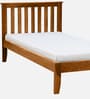 Eva Sheesham Wood Single Bed In Rustic Teak Finish