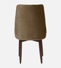 Eva Velvet Dining Chair in Light Brown Colour Eva Velvet Dining Chair in Light Brown Colour