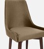 Eva Velvet Dining Chair in Light Brown Colour Eva Velvet Dining Chair in Light Brown Colour