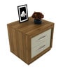 Evana Bedside Table in High Gloss Cashmere Finish