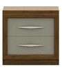 Evana Bedside Table in High Gloss Cashmere Finish