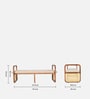 Evander Acacia Wood Bench in Natural Finish