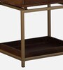 Eve Solid Wood End Table In Provincial Teak & Golden Finish