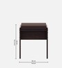 Eve Seating Stool in Choco Walnut Colour