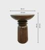 Eve Side Table In Walnut Brown Finish