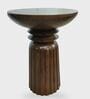 Eve Side Table In Walnut Brown Finish