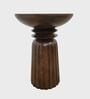 Eve Side Table In Walnut Brown Finish