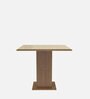 Evelin 4 Seater Dining Set in Wood Finish