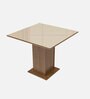 Evelin 4 Seater Dining Set in Wood Finish