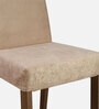Evelin 4 Seater Dining Set in Wood Finish