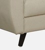 Azor Fabric 1 Seater Sofa In Beige Colour