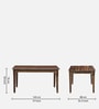 Evelyn Sheesham Wood Dining Table in Provincial Teak Finish Evelyn Sheesham Wood Dining Table in Provincial Teak Finish