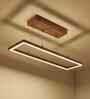 Even 36 Brown Wooden LED Hanging Lamp