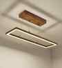 Even 36 Brown Wooden LED Hanging Lamp
