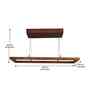 Even 36 Brown Wooden LED Hanging Lamp