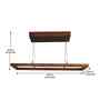 Even 48 Brown Wooden LED Hanging Lamp