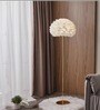 Everly Feather Shade Floor Lamp Gold Metal Body Warm LED Modern Decorative Standing Lamp