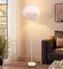 Everly Feather Shade Floor Lamp Gold Metal Body Warm LED Modern Decorative Standing Lamp Everly Feather Shade Floor Lamp Gold Metal Body Warm LED Modern Decorative Standing Lamp