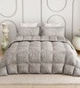 Grey Everyday King Size Bedding Set with 180TC Bedsheet With Comforter & 2pc Pillow Covers