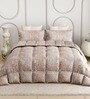 Violet Everyday King Size Bedding Set with 180TC Bedsheet With Comforter & 2pc Pillow Covers