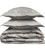 Grey Everyday King Size Bedding Set with 180TC Bedsheet With Comforter & 2pc Pillow Covers