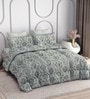 Grey Everyday King Size Bedding Set with 180TC Bedsheet With Comforter & 2pc Pillow Covers