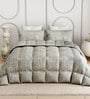 Green Everyday King Size Bedding Set with 180TC Bedsheet With Comforter & 2pc Pillow Covers
