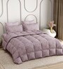 Maroon Everyday King Size Bedding Set with 180TC Bedsheet With Comforter & 2pc Pillow Covers