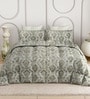 Grey Everyday King Size Bedding Set with 180TC Bedsheet With Comforter & 2pc Pillow Covers