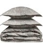 Grey Everyday King Size Bedding Set with 180TC Bedsheet With Comforter & 2pc Pillow Covers