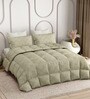 Beige Everyday King Size Bedding Set with 180TC Bedsheet With Comforter & 2pc Pillow Covers