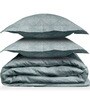 Green Everyday King Size Bedding Set with 180TC Bedsheet With Comforter & 2pc Pillow Covers