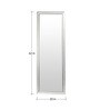 Framed Full Length Mirror in Silver colour
