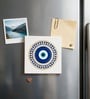 Blue Evil Eye Ceramic Coffee Mug 325 Ml & Fridge Magnet Gift Set