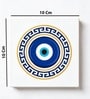 Blue Evil Eye Ceramic Coffee Mug 325 Ml & Fridge Magnet Gift Set