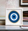 White Evil Eye Mini Table Frame 5 X 5 Inch