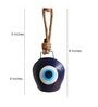 Evil Eye Cow Blue Iron Bell