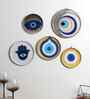Evil Eye Meena Wall Plate Set of 5