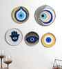 Evil Eye Meena Wall Plate Set of 5