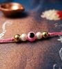 Evil Eye Pink Rakhi With Roli Chawal and Nariyal With Gift Box