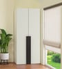 Evita 2-Door Wardrobe with Drawers in Ivory & Antique Ebony Finish