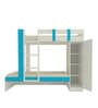 Evita Twin Bunk Bed-cum-Wardrobe in Azure Blue Colour