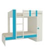 Evita Twin Bunk Bed-cum-Wardrobe in Azure Blue Colour