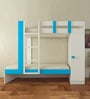 Evita Twin Bunk Bed-cum-Wardrobe in Azure Blue Colour